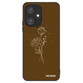 Θήκη για Xiaomi Redmi 13C 5G - Brown flowers