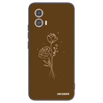 Θήκη για Motorola Moto G53 5G - Brown flowers