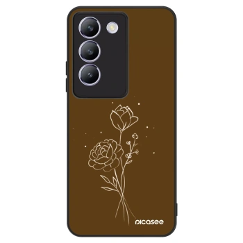 Θήκη για Vivo V40 SE 5G - Brown flowers