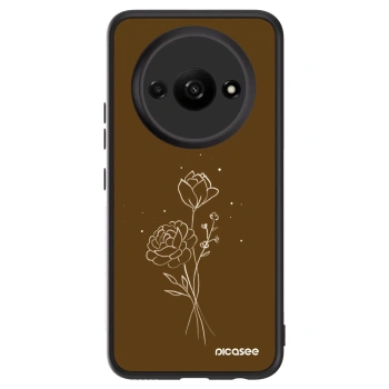 Θήκη για Xiaomi Redmi A3 - Brown flowers
