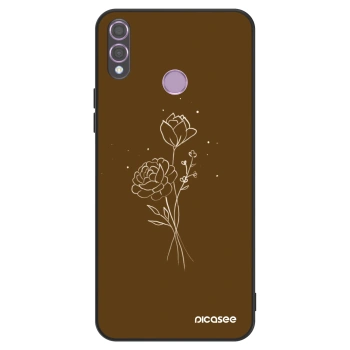 Θήκη για Honor 8X - Brown flowers