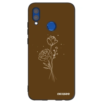 Θήκη για Huawei P Smart 2019 - Brown flowers