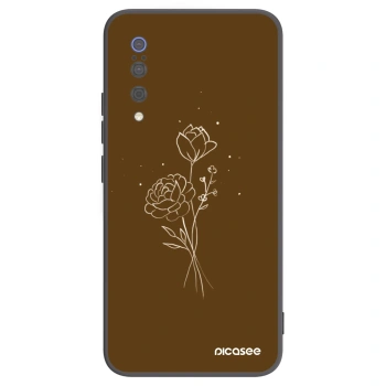 Θήκη για Xiaomi Mi 9 - Brown flowers