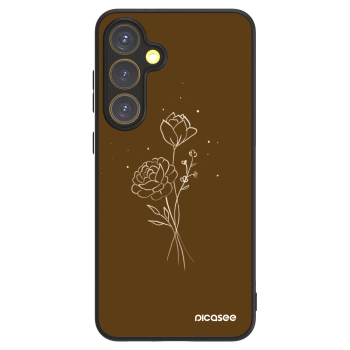 Picasee ULTIMATE CASE PowerShare για Samsung Galaxy S24 FE S721B - Brown flowers