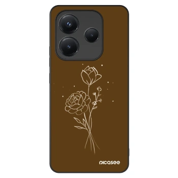 Picasee ULTIMATE CASE για Xiaomi Redmi Note 14 5G - Brown flowers