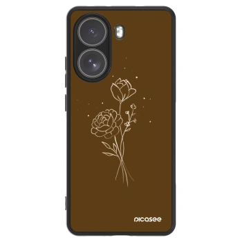 Θήκη για Xiaomi Poco X7 - Brown flowers