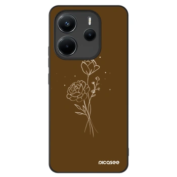 Picasee ULTIMATE CASE για Xiaomi Redmi Note 14 4G - Brown flowers