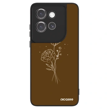 Θήκη για Motorola Edge 50 Neo - Brown flowers