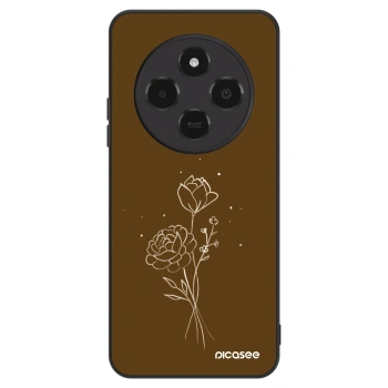 Θήκη για Xiaomi Poco C75 - Brown flowers
