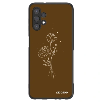 Θήκη για Samsung Galaxy A13 5G - Brown flowers