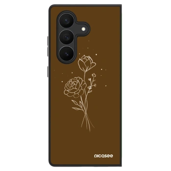 Θήκη για Samsung Galaxy Z Fold7 5G - Brown flowers