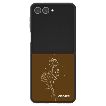 Θήκη για Samsung Galaxy Z Flip7 5G - Brown flowers