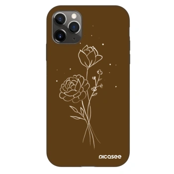 Θήκη για Apple iPhone 11 Pro - Brown flowers