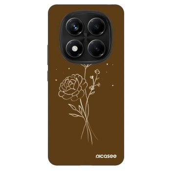 Θήκη για Xiaomi Redmi Note 14 Pro 5G - Brown flowers