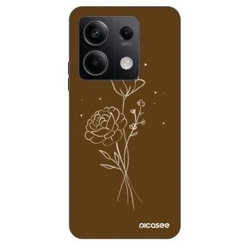 Θήκη για Xiaomi Redmi Note 13 5G - Brown flowers