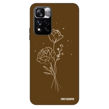 Θήκη για Xiaomi Redmi Note 11 Pro - Brown flowers