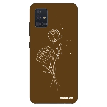 Θήκη για Samsung Galaxy A51 A515F - Brown flowers