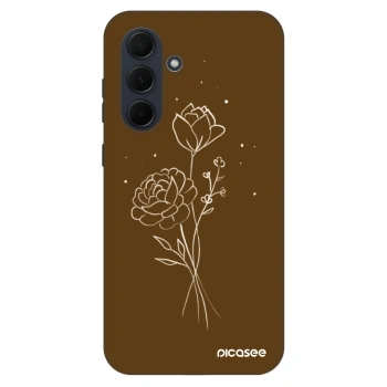 Θήκη για Samsung Galaxy A35 5G A356B - Brown flowers