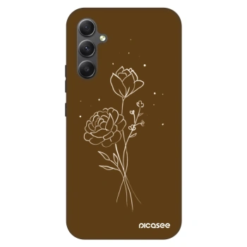 Θήκη για Samsung Galaxy A34 5G A346B - Brown flowers