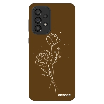 Θήκη για Samsung Galaxy A33 5G A336 - Brown flowers
