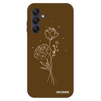 Θήκη για Samsung Galaxy A25 A256B 5G - Brown flowers