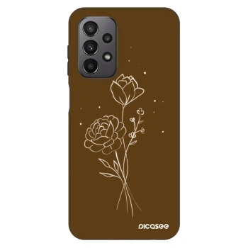 Θήκη για Samsung Galaxy A23 A236B 5G - Brown flowers