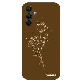 Θήκη για Samsung Galaxy A15 A156B 5G - Brown flowers