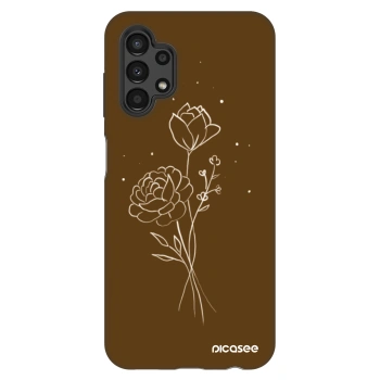 Θήκη για Samsung Galaxy A13 4G A135 - Brown flowers
