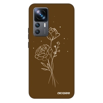 Θήκη για Xiaomi 12T - Brown flowers