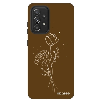 Θήκη για Samsung Galaxy A52 5G A525F - Brown flowers