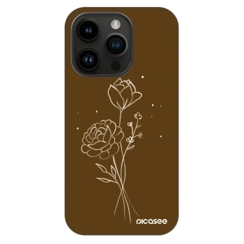 Θήκη για Apple iPhone 14 Pro - Brown flowers