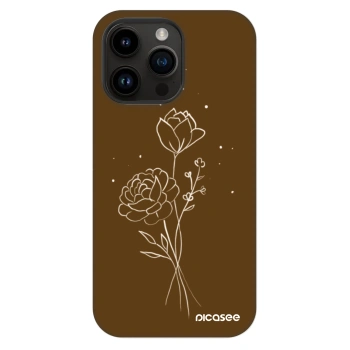 Θήκη για Apple iPhone 14 Pro Max - Brown flowers
