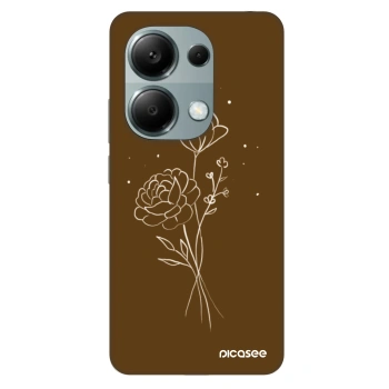 Θήκη για Xiaomi Redmi Note 13 Pro 4G - Brown flowers