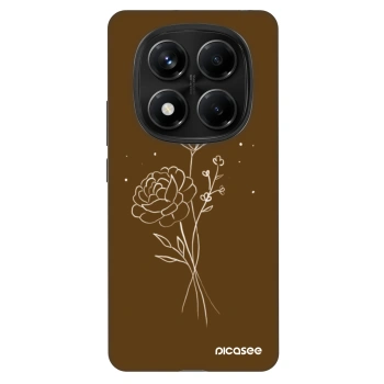 Θήκη για Xiaomi Redmi Note 14 Pro 4G - Brown flowers