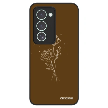 Θήκη για Xiaomi Redmi 15 5G - Brown flowers