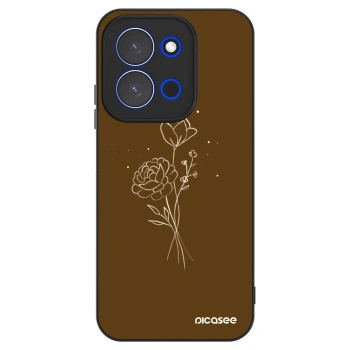 Θήκη για Xiaomi Redmi 15C 4G - Brown flowers
