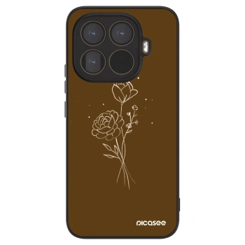 Θήκη για Xiaomi 15T Pro - Brown flowers