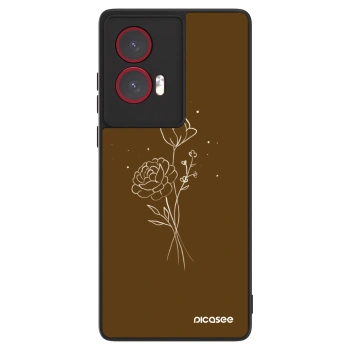 Θήκη για Motorola Edge 50 Fusion - Brown flowers