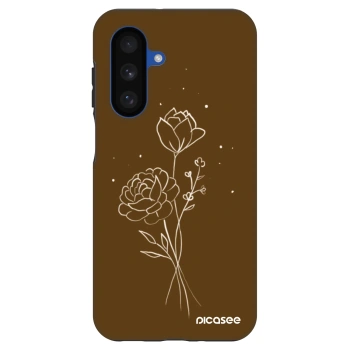 Θήκη για Samsung Galaxy A17 5G - Brown flowers