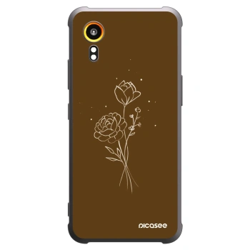 Θήκη για Samsung Galaxy Xcover 7 - Brown flowers