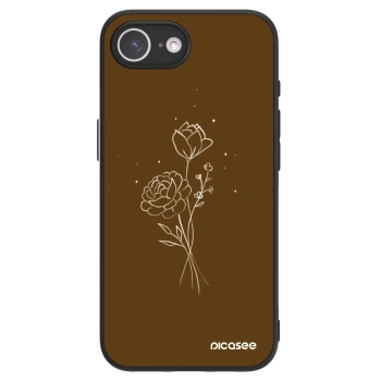 Picasee ULTIMATE CASE MagSafe pro Apple iPhone 17e - Brown flowers