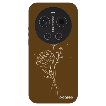 Θήκη για Xiaomi 17 Ultra - Brown flowers
