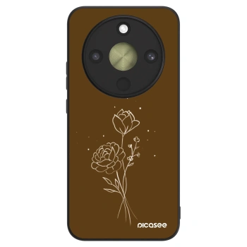 Θήκη για Honor Magic8 Lite 5G - Brown flowers