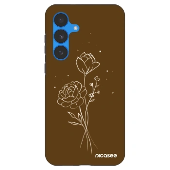 Picasee Fashion Case για Samsung Galaxy S25 FE 5G - Brown flowers