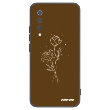 Θήκη για Xiaomi Mi 9 SE - Brown flowers