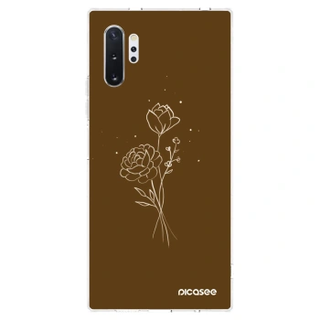 Θήκη για Samsung Galaxy Note 10+ N975F - Brown flowers