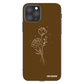 Picasee διαφανής θήκη σιλικόνης Apple iPhone 11 Pro - Brown flowers