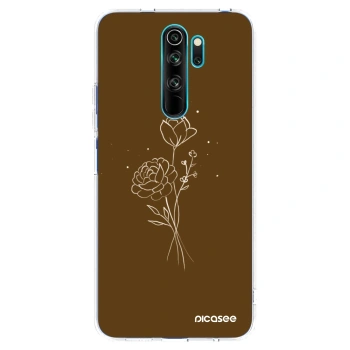 Θήκη για Xiaomi Redmi Note 8 Pro - Brown flowers