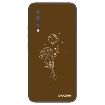 Θήκη για Xiaomi Mi 9 Lite - Brown flowers