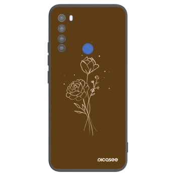 Θήκη για Xiaomi Redmi Note 8T - Brown flowers